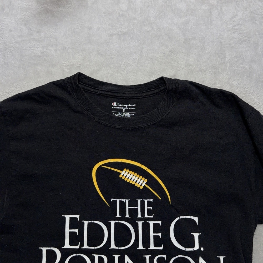 Champion Eddie Robinson Museum T-Shirt Men's S Black Collegiate Grambling Tee - Picture 2 of 13
